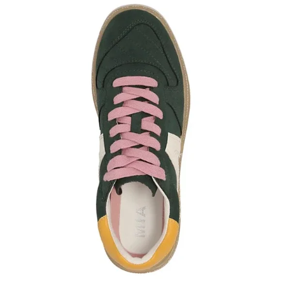 MIA - VESTA Leather Color Block Sneakers with Contoured Footbed NIB Size 10 - Picture 3 of 12